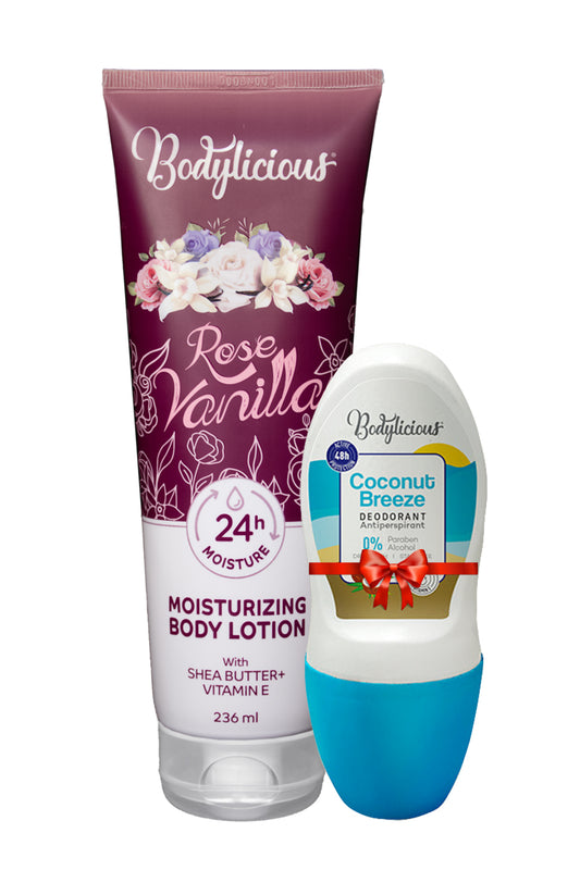Rose Vanilla Body Lotion Bundle